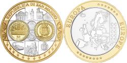 World Coins - San Marino, Medal, L'Europe, Silver Plated Copper, FDC,