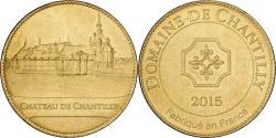 World Coins - France, Token, Domaine de Chantilly, Château, 2015, Copper-nickel Aluminium
