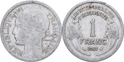 World Coins - France, 1 Franc, Morlon, 1941, Paris, Aluminum, , KM:885a.1