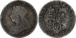 World Coins - Coin, Great Britain, Victoria, Shilling, 1896, , Silver, KM:780