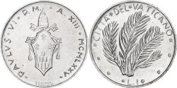 World Coins - Vatican, Paul VI, 1 Lire, 1975 (Anno XIII), Rome, Aluminum, , KM:116