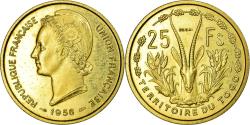 World Coins - Coin, Togo, 25 Francs, 1956, Paris, , Bronze-Aluminium, Lecompte:26