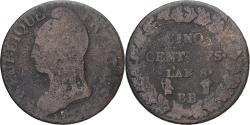 World Coins - Coin, France, Dupré, 5 Centimes, AN 8, Strasbourg, , Copper