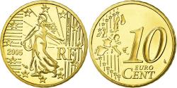 World Coins - France, 10 Euro Cent, 2005, Proof, , Brass, KM:1285