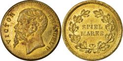 World Coins - Italy, Jeton, Jeu, Victor Emanuel II, Spiel Marke, , Brass