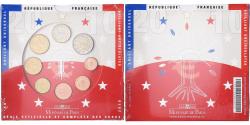 World Coins - France, Coffret 1c. à 2€, BU, 2010, MDP, Silver,