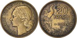 World Coins - Coin, France, Guiraud, 20 Francs, 1953, Beaumont - Le Roger,