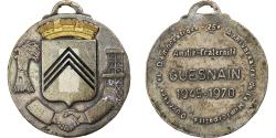 World Coins - France, Medal, 25ème Anniversaire de la Ville de Guesnain, 1970, Silvered