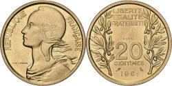 World Coins - France, 20 Centimes, Concours de Lagriffoul, 1961, Paris, Pattern, Copper-nickel