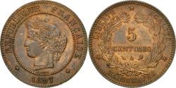 World Coins - Coin, France, Cérès, 5 Centimes, 1897, Paris, , Bronze, KM:821.1