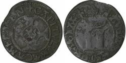 World Coins - Spanish Netherlands, 2 Deniers, XVIth Century, Cambrai, Billon,