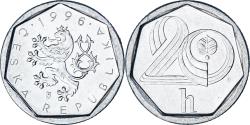 World Coins - Czech Republic, 20 Haleru, 1996