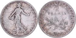 World Coins - France, 2 Francs, Semeuse, 1900, Paris, Silver, , Gadoury:532, KM:845.1