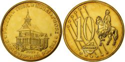 World Coins - Poland, 10 Euro Cent, Fantasy euro patterns, Essai-Trial, 2003, Brass,