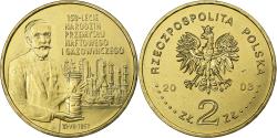 World Coins - Poland, 2 Zlote, 2003, Petroleum and Gas Industry 150th Anniversary, laiton