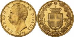 World Coins - Italy, Umberto I, 100 Lire, 1883, Rome, Gold, , KM:22