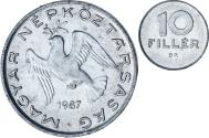 World Coins - Hungary, 10 Filler, 1987
