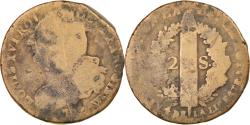 World Coins - Coin, France, 2 sols françois, 2 Sols, 1792, Lille, , Bronze