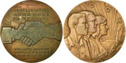 World Coins - France, Medal, 70ème Anniversaire de la CGT, 1965, , Bronze
