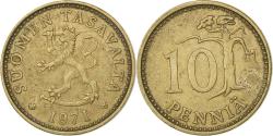 World Coins - Finland, 10 Pennia, 1971, Aluminum-Bronze, , KM:46