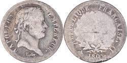World Coins - Coin, France, Napoléon I, 1/2 Franc, 1808, Lyon, , Silver, KM:680.4