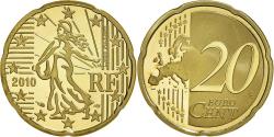World Coins - France, 20 Euro Cent, 2010, Paris, Proof, , Brass, KM:1411