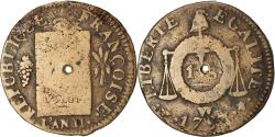 World Coins - Coin, France, Sol aux balances françoise, Sol, 1793, Lille, , Bronze