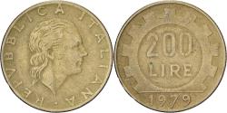 World Coins - Italy, 200 Lire, 1979, Rome, Aluminum-Bronze, , KM:105