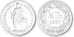 World Coins - Coin, Switzerland, 1/2 Franc, 1967, Bern, , Silver, KM:23