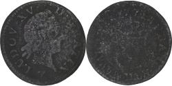 World Coins - France, Louis XV, Liard à la Vieille Tête, 1774, La Rochelle, Copper