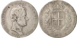 World Coins - Coin, ITALIAN STATES, SARDINIA, Carlo Alberto, 5 Lire, 1842, Genoa,