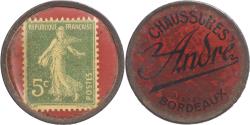 World Coins - Coin, France, Chaussures André, Bordeaux, timbre-monnaie 5 centimes,