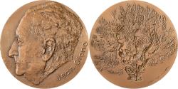 World Coins - France, Medal, Jean Giono, MDP, Bronze, Hélène Guastalla,
