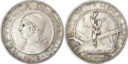 World Coins - Coin, San Marino, 5 Lire, 1938, Rome, , Silver, KM:9