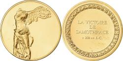 World Coins - France, Medal, Victoire de Samothrace, Gilt Bronze,