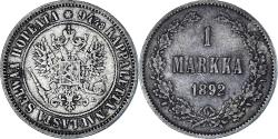 World Coins - Coin, Finland, Alexander III, Markka, 1892, Helsinki, , Silver, KM:3.2