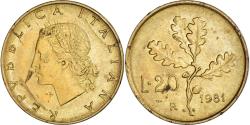 World Coins - Coin, Italy, 20 Lire, 1981, Rome, , Aluminum-Bronze, KM:97.2