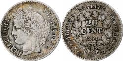 World Coins - France, 20 Centimes, Cérès, 1851, Paris, Silver, , Gadoury:303