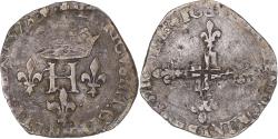World Coins - Coin, France, Henri III, Double Sol Parisis, 1578, Lyon, , Billon