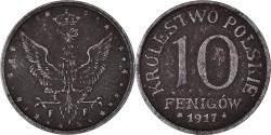 World Coins - Coin, Poland, 10 Fenigow, 1917, Stuttgart, Germany, , Iron, KM:6