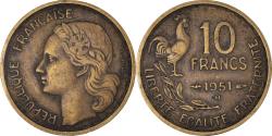 World Coins - Coin, France, Guiraud, 10 Francs, 1951, Beaumont - Le Roger,