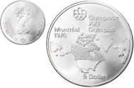 World Coins - Coin, Canada, Elizabeth II, 5 Dollars, 1973, Royal Canadian Mint, Ottawa, FDC