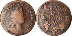 World Coins - Coin, France, Louis XIV, Liard de France au buste âgé, troisième type, Liard