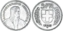 World Coins - Coin, Switzerland, 5 Francs, 1933, Bern, , Silver, KM:40
