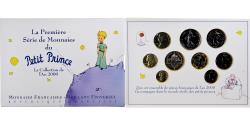 World Coins - France, Coffret 1 c. à 20 frs., Petit Prince, 2000, MDP, BU,