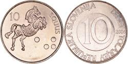 World Coins - Coin, Slovenia, 10 Tolarjev, 2006, , Copper-nickel, KM:41