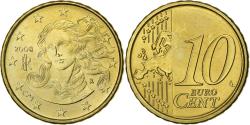 World Coins - Italy, 10 Euro Cent, 2008, Rome, Copper Plated Steel,