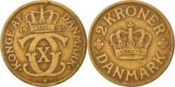 World Coins - Coin, Denmark, Christian X, 2 Kroner, 1925, Copenhagen,