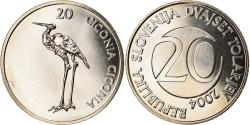 World Coins - Coin, Slovenia, 20 Tolarjev, 2004, Kremnica, , Copper-nickel, KM:51