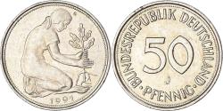 World Coins - Coin, GERMANY - FEDERAL REPUBLIC, 50 Pfennig, 1991